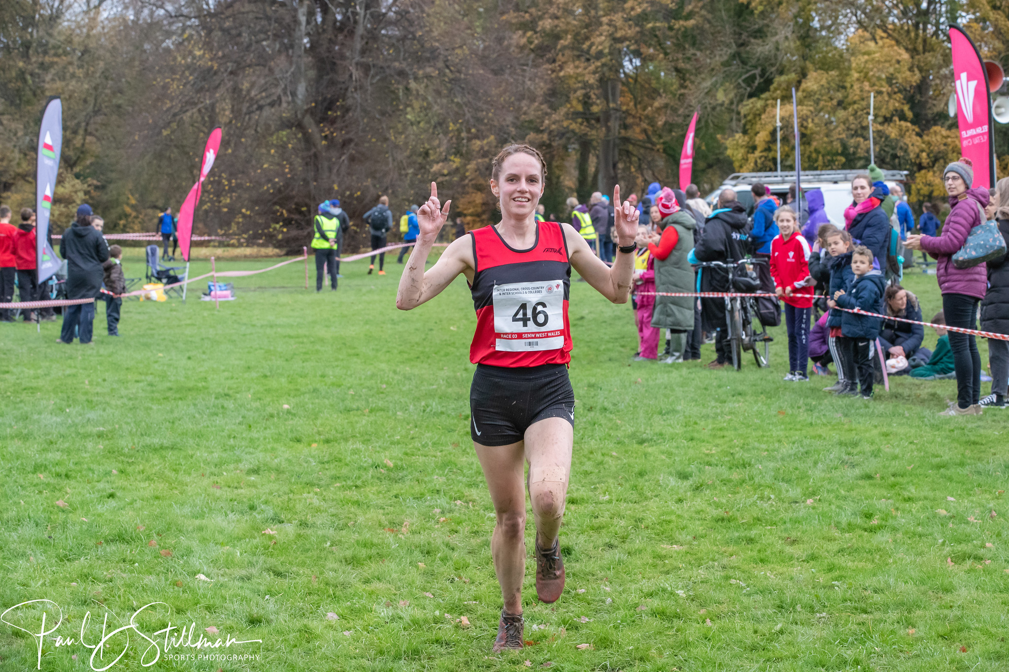 Alaw Evans wins the Senior Women's Inter-Regional title.